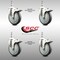 Service Caster 5 Inch 316SS Thermoplastic Rubber Swivel 10mm Stem Caster Set Lock Brake SCC SCC-SS316TSTTL20S514-TPRB-M1015-4 - alternate 4